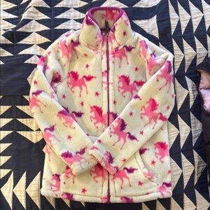 Hatley Pink and Purple Fleece Jacket